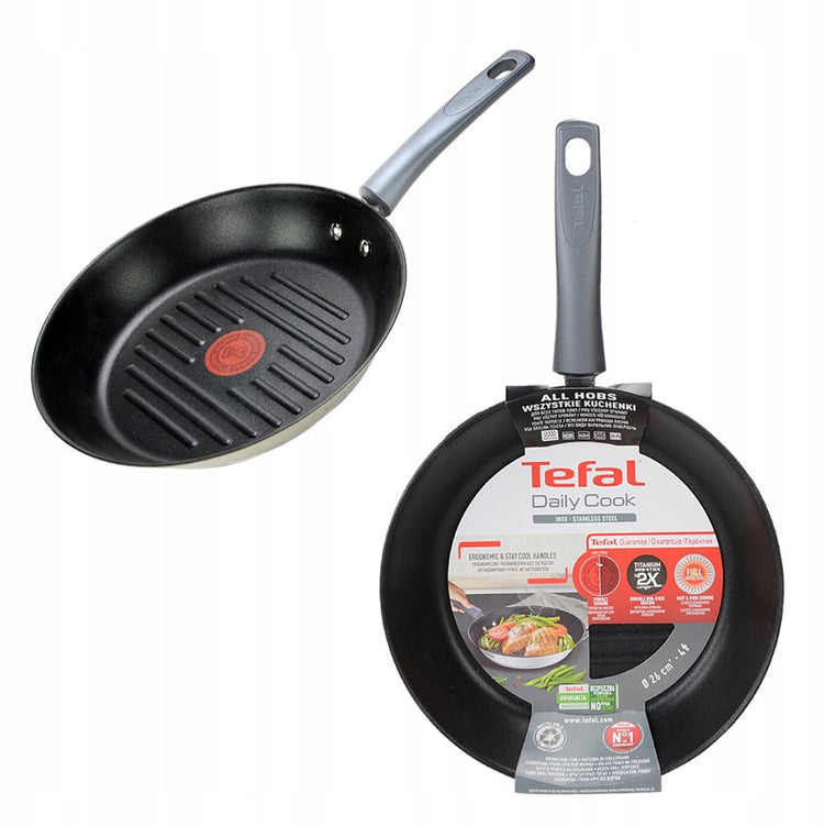 Tefal Daily Cook Grillpfanne 26 cm – antihaftbeschichtet, Induktion