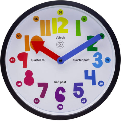 Nexttime nxt sophia – lautlose Wanduhr – 26 cm – Kunststoff – weiß