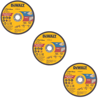 Dewalt Zubehör dt20592-qz Trennscheibe | Metall | 76 x 1,0 x 22,23 mm | 3 Stück - dt20592-qz