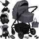 Lionelo Amber Plus 3-in-1-Kinderwagen – Babywanne, Kinderwagen-Autositz – XXL-Belüftung – All-Terrain-Räder – UPF50+ – Universaladapter – Premium-Stoffe – von der Geburt bis 4 Jahre