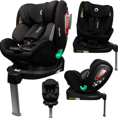 Lionelo – Antoon Plus – Autositz – ADAC-Sicherheitszertifikat – Isofix – 360-Grad-Drehung – 0 – 18 kg