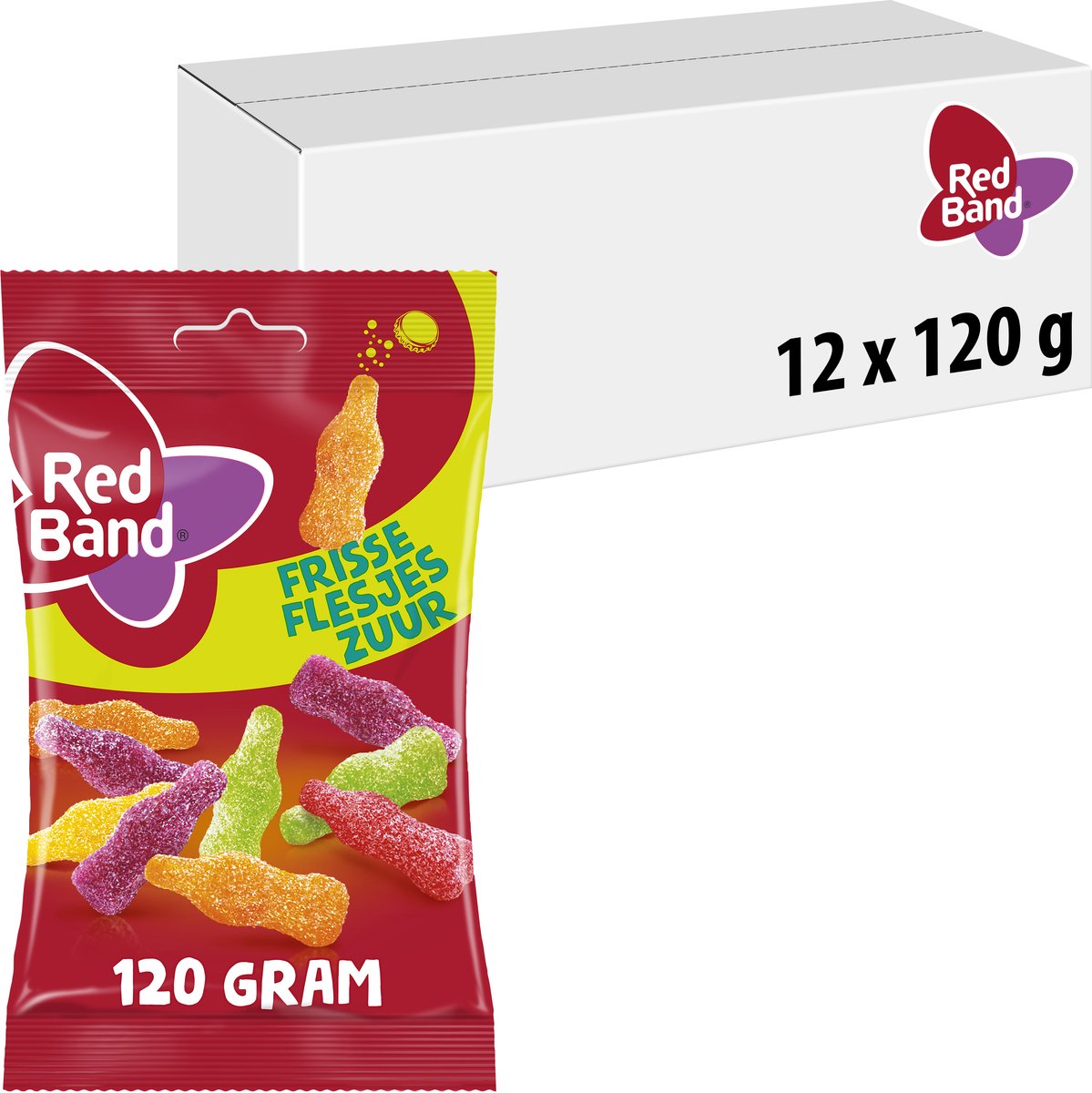 Frische Säureflaschen mit rotem Band (12x120gr)