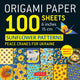 Tuttle Origamipapier 100 Blatt Sonnenblumenmuster 6 (15 cm)