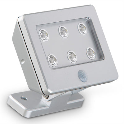 Briloner - Kollig - LED-Außenwandleuchte mit Bewegungsmelder, Lero Outdoor, LEDs 2,88 W, Silber