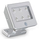 Briloner - Kollig - LED-Außenwandleuchte mit Bewegungsmelder, Lero Outdoor, LEDs 2,88 W, Silber