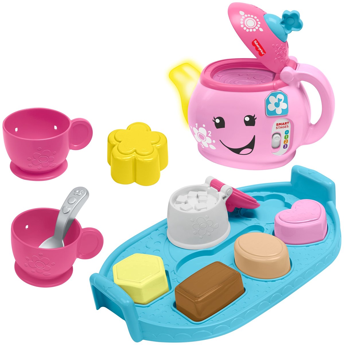 Fisher-Price-Lernspaß-Teeservice für gute Manieren – Spielzeugset