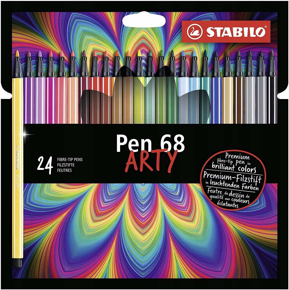 Stabilo Stift 68 Marker – 24 Farben Set im Karton