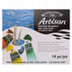 Winsor Newton 1590268 Artisan wassermischbare Ölfarbe – Studio-Set 10 x 37 ml + mittelgroße Pinsel