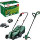 Bosch Gartengeräte – 18-V-Akku-Rasenmäher- und Rasentrimmer-Set, 1 x 4,0 Ah Li-Ionen-Akku, Ladegerät 06008b9d02