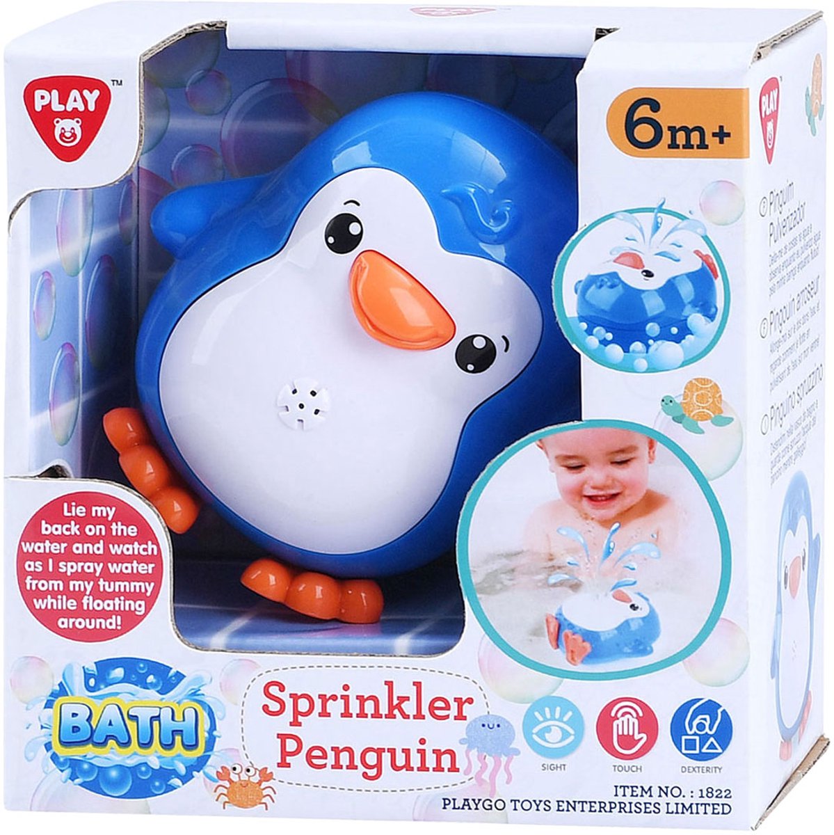 Spielen Sie Badespielzeug, die Pinguin -Pinging -Spielen spielen