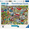Ravensburger Jigsaw Puzzle Holiday Resort 1: Der Campingplatz, 1000st.