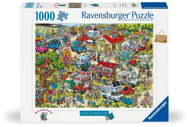 Ravensburger Jigsaw Puzzle Holiday Resort 1: Der Campingplatz, 1000st.