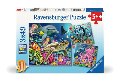 Ravensburger Jigsaw Puzzle Zauberndes Unterwasserwelt, 3x49st.