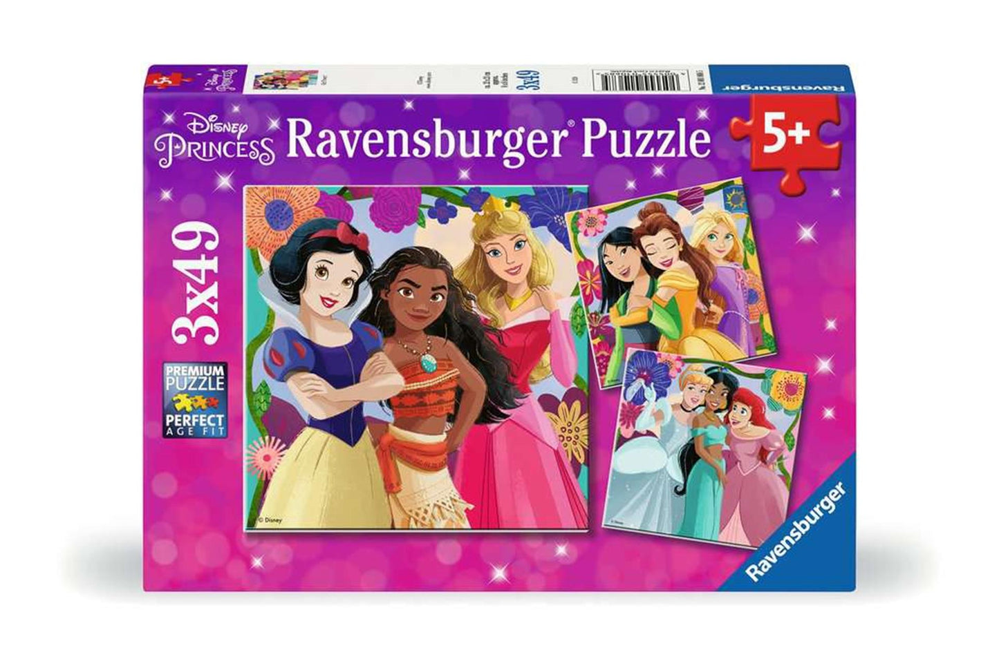 Ravensburger plus Puzzle -Prinzessin, 3x49st.