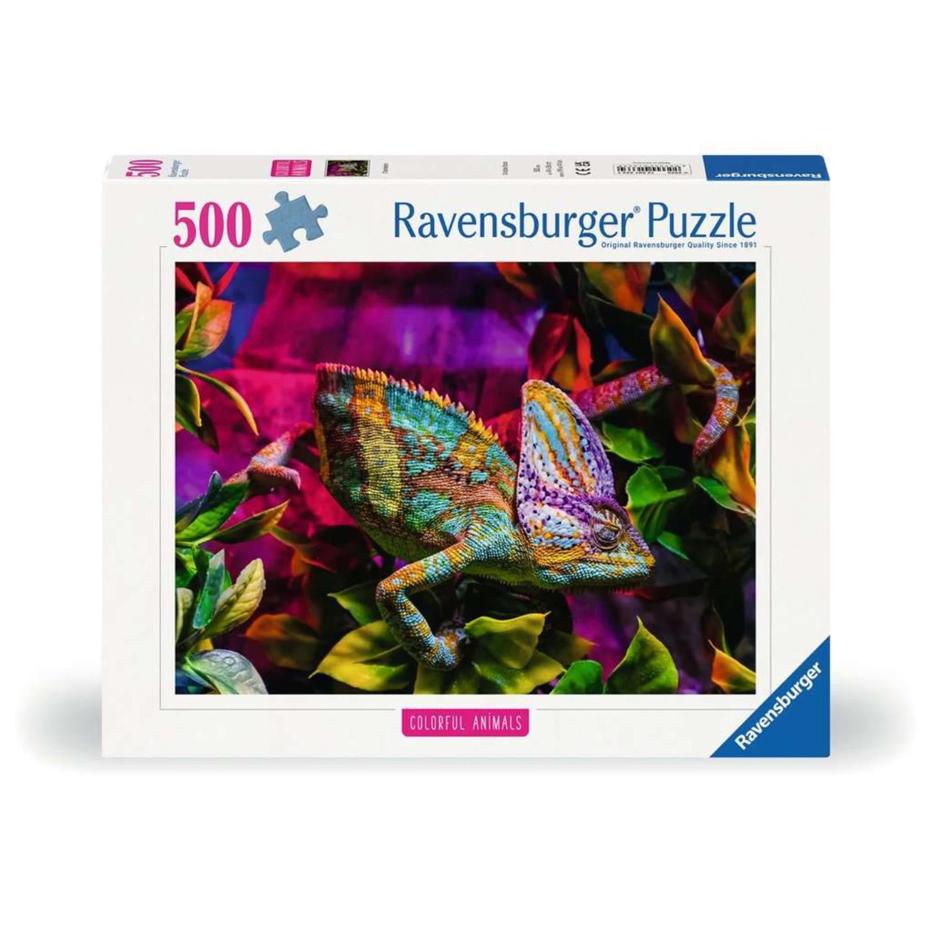 Ravensburger Jigsaw Puzzle Buntes Tiere Chameleon, 500st.