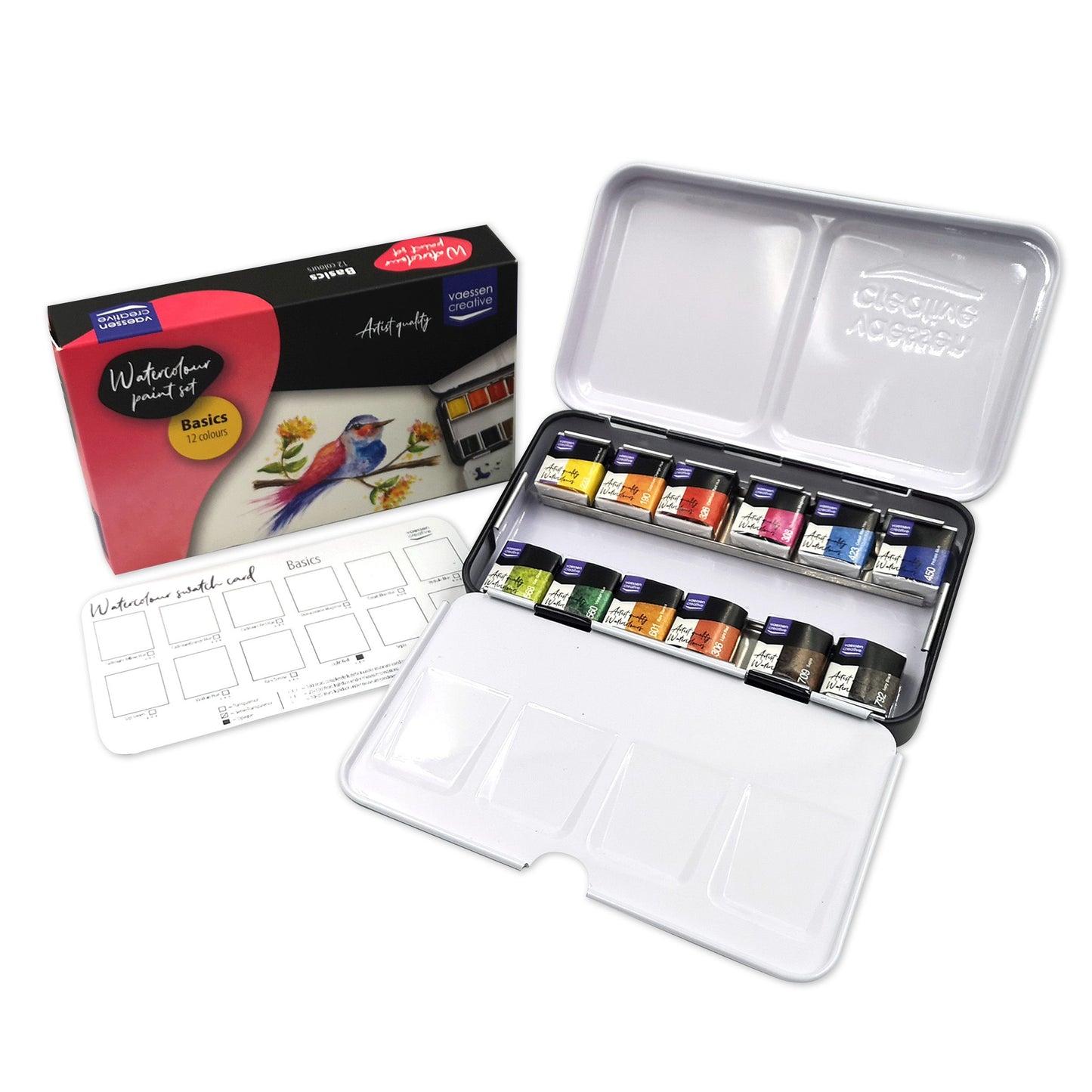 Vaessen creative • Aquarellfarben-Set Basic 12 Farben