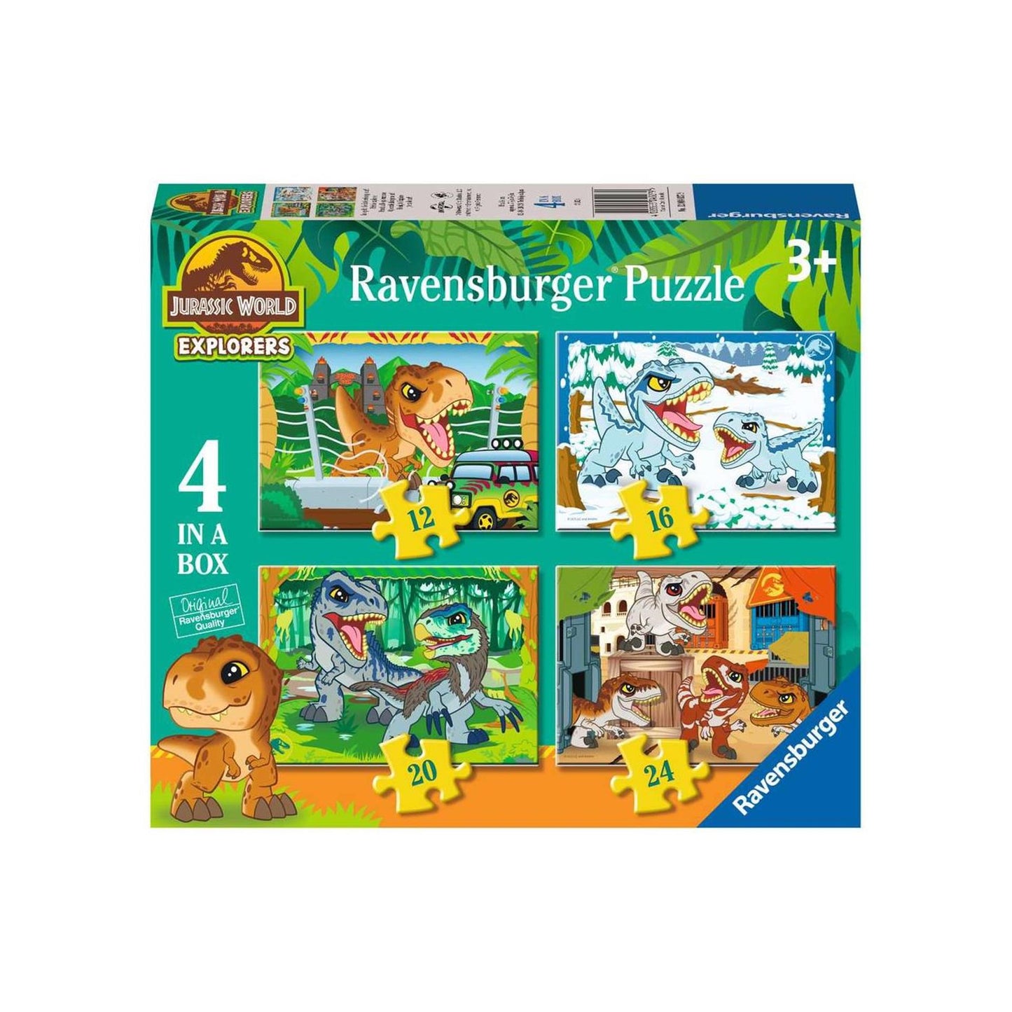 Ravensburger Puzzle Jurassic World Explorers – 4 Puzzles