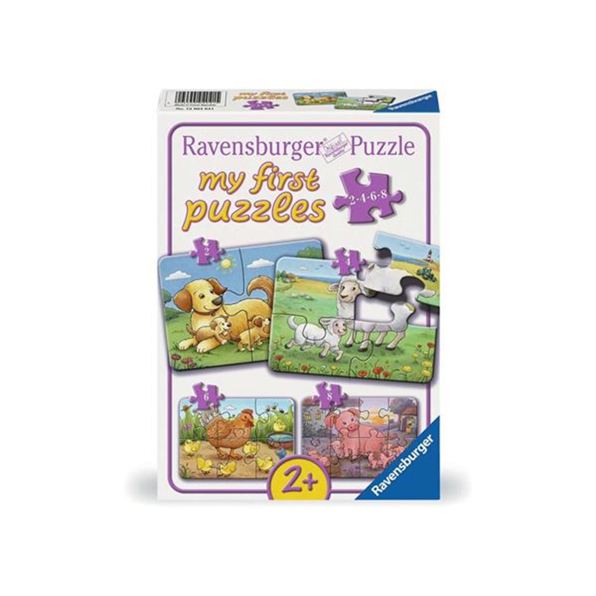 Ravensburger Jigsaw Puzzle meine ersten Rätsel 4in1 Nutztiere Familien