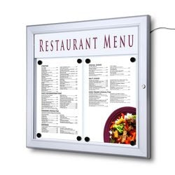 Menütafel Showdown scz2xa4led 3650 g Silber