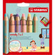Stabilo Woody 3in1 Bleistifte - 6 Farben + Bleistift schärfer
