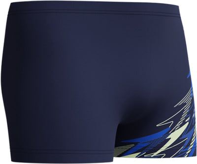 Speedo Medley Logo Aqua kurze Sport-Badehose für Herren – Marineblau