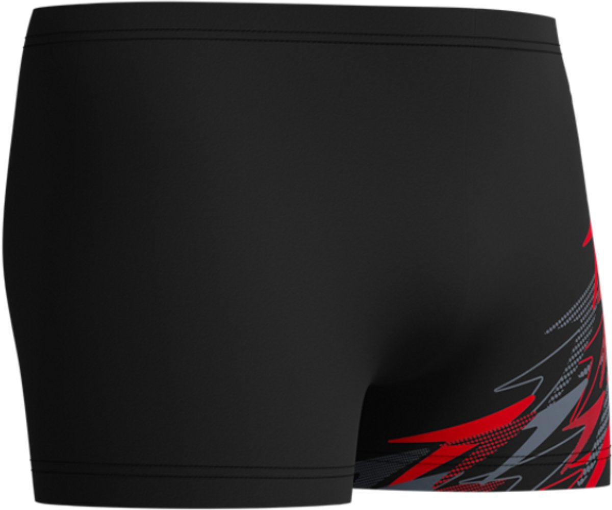 Speedo Medley Logo Aqua kurze Sport-Badehose für Herren – Blau Rot