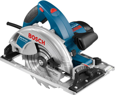 Bosch Professional GKS 65 GCE Kreissäge - Absaugadapter, HM-Sägeblatt 190 mm ø, Innensechskantschlüssel SW 5