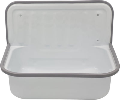 Plieger Spüle - Abgießschale - mit Siphon, Stöpselkette - weiß - 50,5cm x 33cm