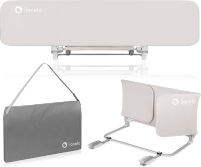 Lionelo Lora – Bettgitter XL – faltbar tragbar – extra lang 150 cm – einfache Installation – universell – hochwertiges Material