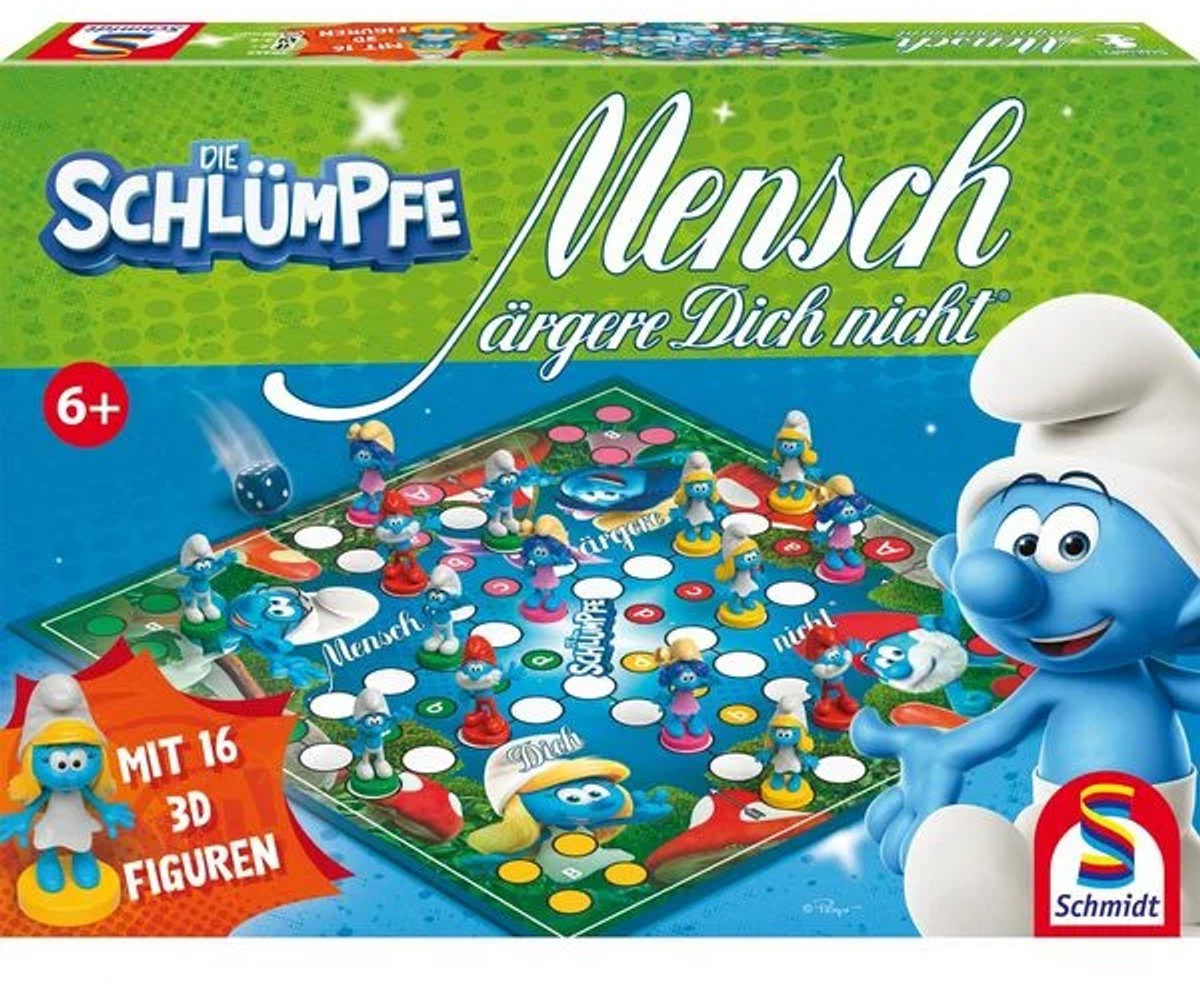 Schmidt Mann, nerv dich nicht - Schlumpfspiel - auf Deutsch -