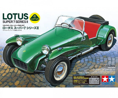 Tamiya Modellbausatz Militärfahrzeuge – 24357 Lotus Super 7 Series II Kunststoff – 1:24 – Modellbau