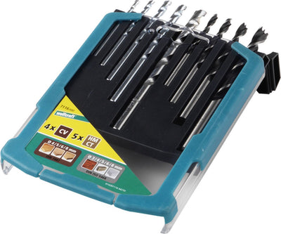 Wolfcraft Bohrerset | Steinholz | 9-teilig | 1 Satz - 7116000