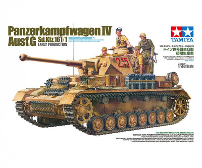 Tamiya Modellbausatz Militärfahrzeuge - 35378 Panzerkampfwagen IV Ausf. g sd.kfz. 161 1 frühe Prod. Kunststoff - 1:35 - Modellbau