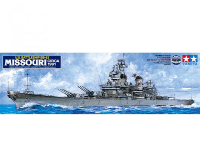 Tamiya Militärfahrzeug-Modellbausatz – 78029 US-Schlacht. BB-63 Missouri (#039) Kunststoff – 1:350 – Modellbausatz