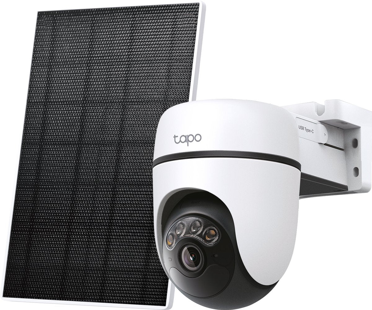 Tp-Link Tapo C610 Outdoor-Überwachungskamera-Set mit Solarpanel – 2K 3 MP – IP65 – KI-Erkennung – WLAN-Kamera