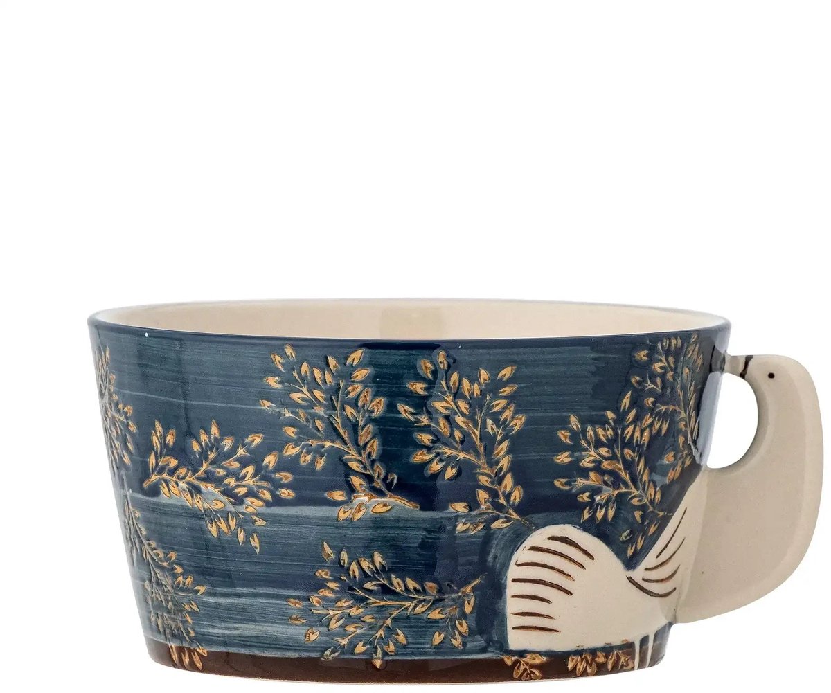 Bloomingville Schüssel Steingut blau Hezha 13cm