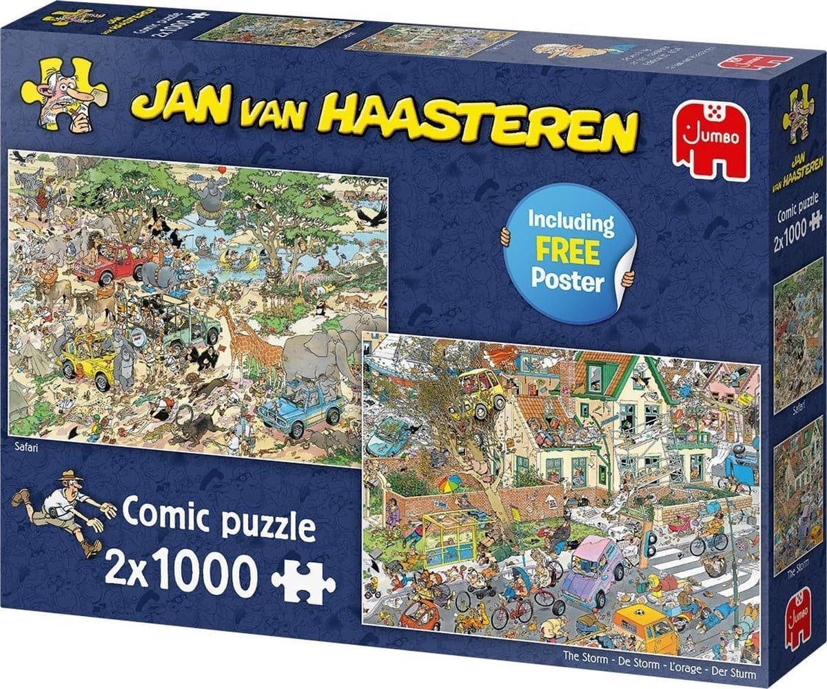 Jumbo Legpuzzel 2in1 Sturm, 1000st.