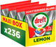 Dreft Platinum Plus Lemon Geschirrspültabs – Anti-Matt-Technologie – 4 x 59 Stück