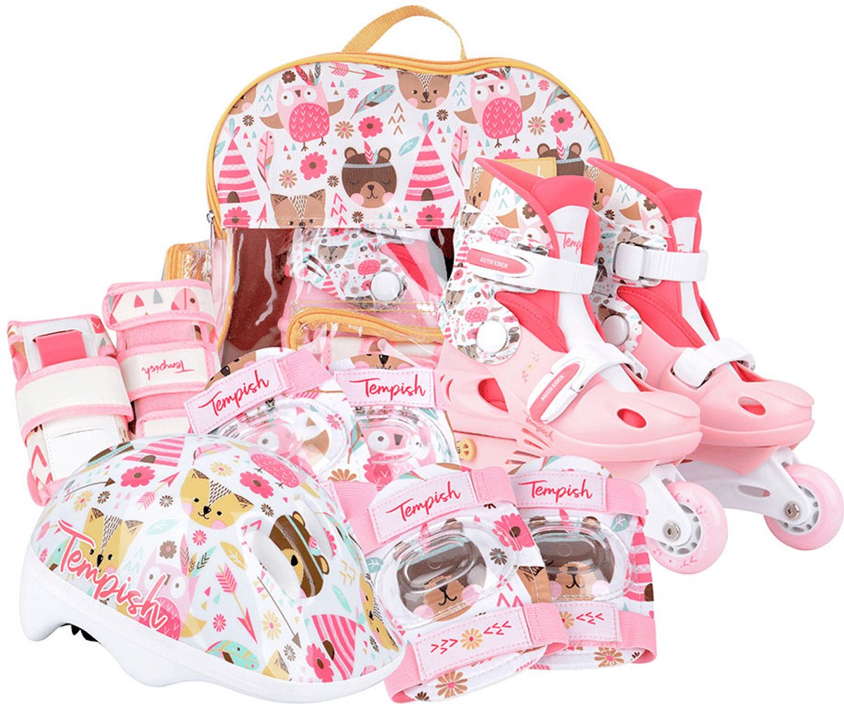 Tempish Baby Skate Set Wild Kinder Inlineskates - Inlineskates Set - Verstellbar - Größe 30-33