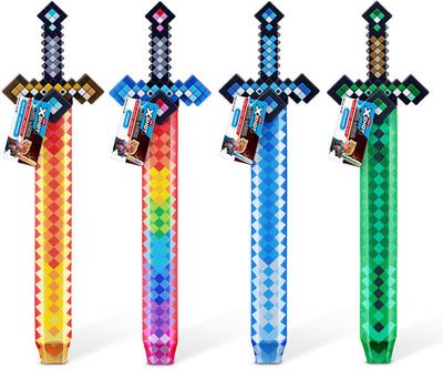 Xshot Rollenspiel-Pixelschwert – 4 Stück Zuru