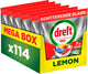 Dreft Platinum Plus Lemon Geschirrspültabs – Anti-Matt-Technologie – 6 x 19 Stück