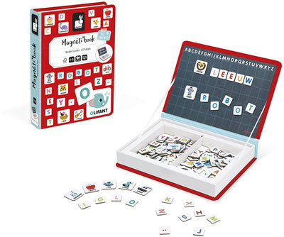 Janod - Magnetibook - Niederländisches Alphabet - Magnetbuch-Spielset