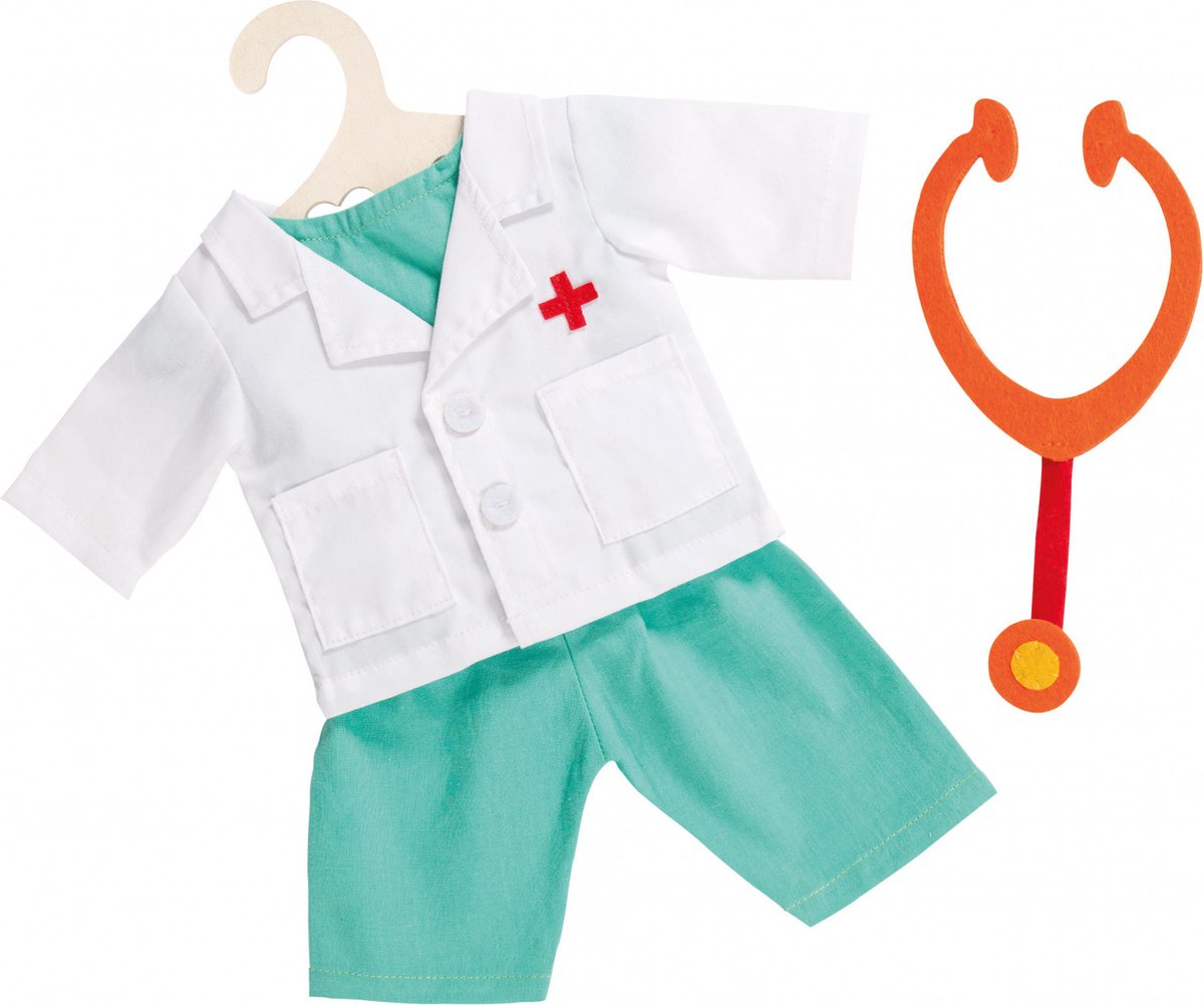 Heless Dolls Doctor Outfit mit Stethoskop, 28-35 cm