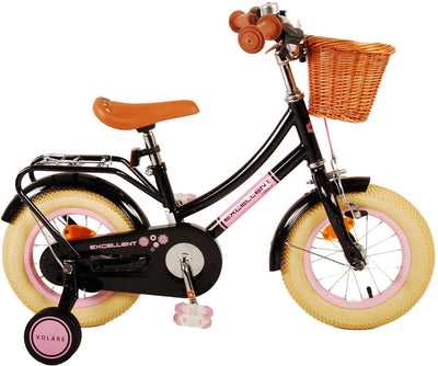 Volare Excellent Kinderfahrrad – Mädchen – 12 Zoll – Schwarz