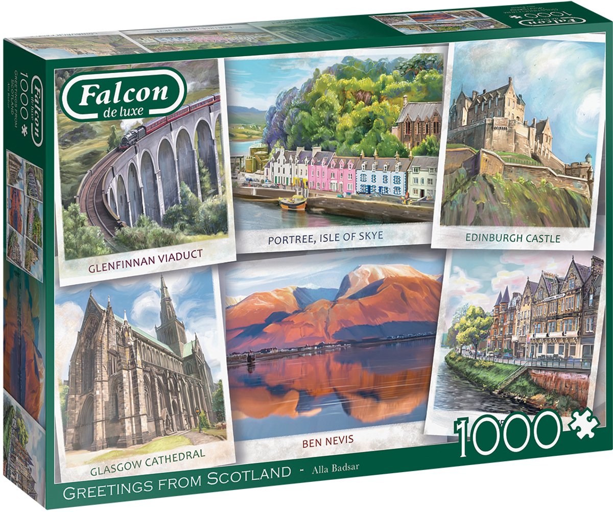 Falken-Puzzle Grüße aus Schottland – Puzzle – 1000 Teile