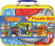 Schmidt - Puzzle - Benjamin Blümchen, Puzzlebox, 2x26, 2x48 Teile - Teile im Metalletui - Kinder - ab 4 Jahren
