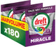Dreft Platinum Miracle All-in-One – 30-Minuten-Wunder-Spülmaschinentabletten – Zitrone – 180 Stück