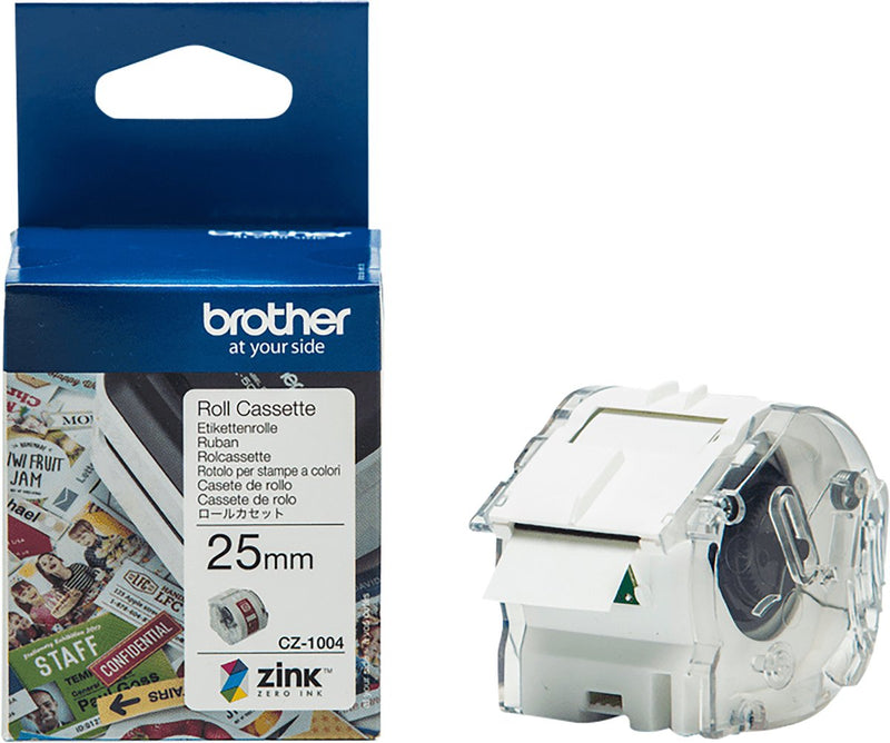 Multifunktionsetiketten Brother cz-1004 weiß