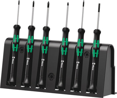 Wera 6-teiliges Mikro-Schraubendreher-Set + Halter – 2050 6