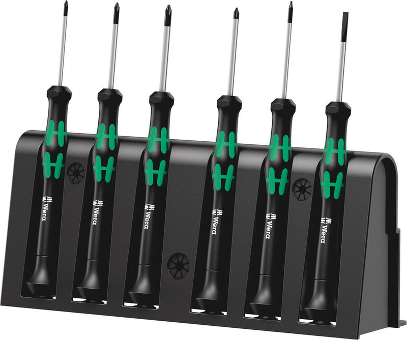 Wera 6-teiliges Mikro-Schraubendreher-Set + Halter – 2050 6